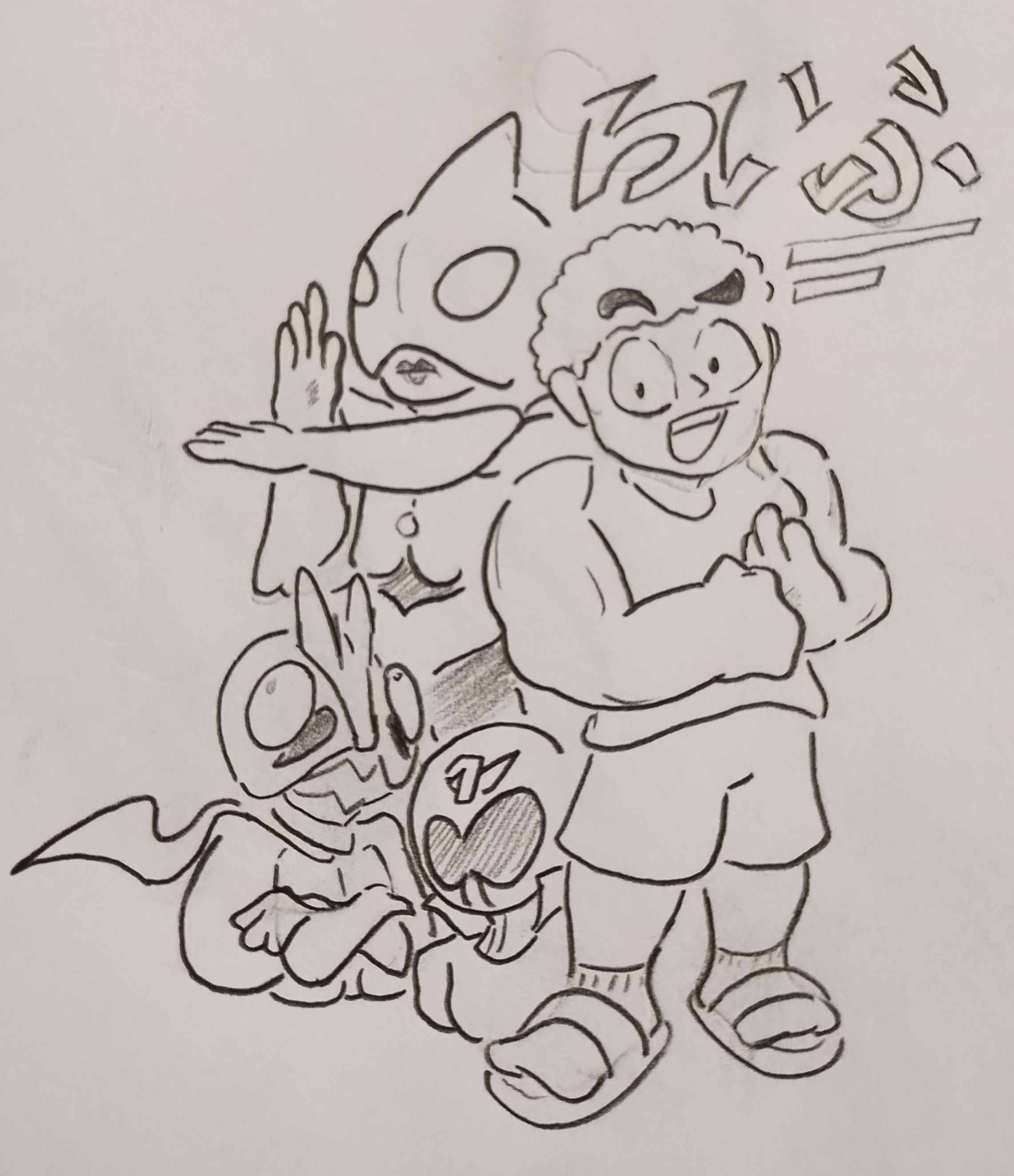 Riff and the Toku Gang Render